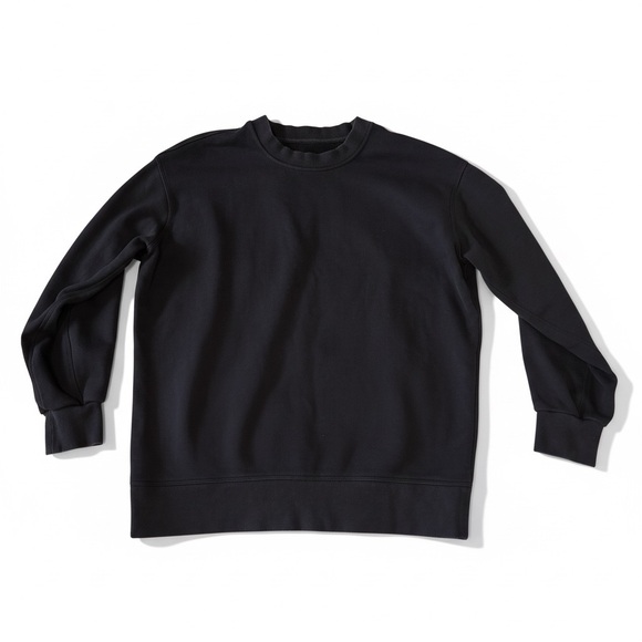 lululemon athletica Tops - Lululemon black crewneck sweatshirt – Size 8
